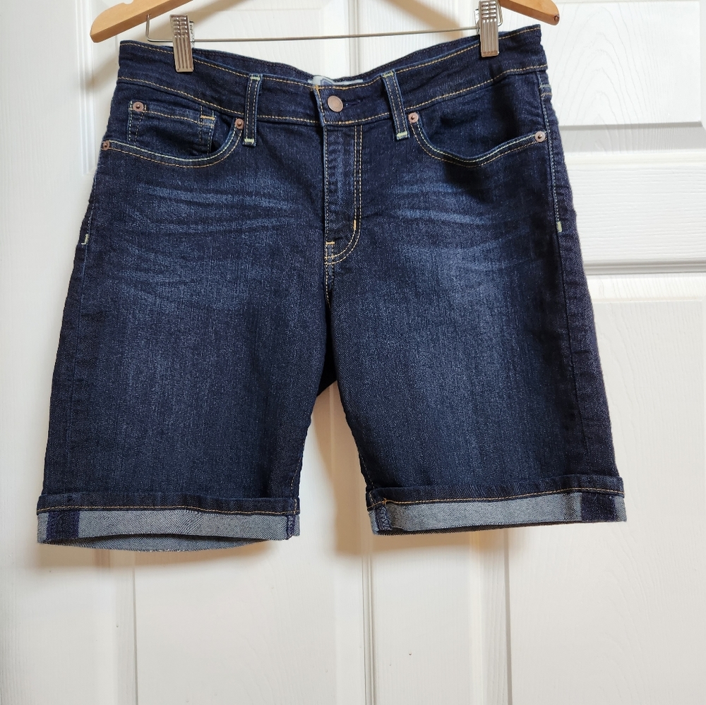 SOLD!!! Levi Strauss Bermuda Shorts, size 10, dark navy blue - Picture 1 of 5